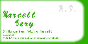 marcell very business card
